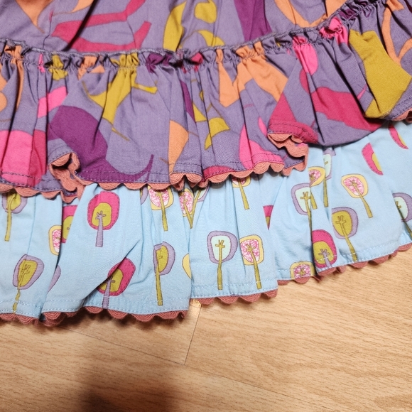 Matilda Jane Character Counts Numbers Printed Tiered Pull On Skirt Size 4 - Picture 9 of 15